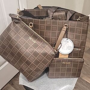 Steve Madden Joe Medium Tote Bag - Cognac